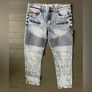 Akademiks Jeanius Acid Wash Jeans Men’s Size 34x32